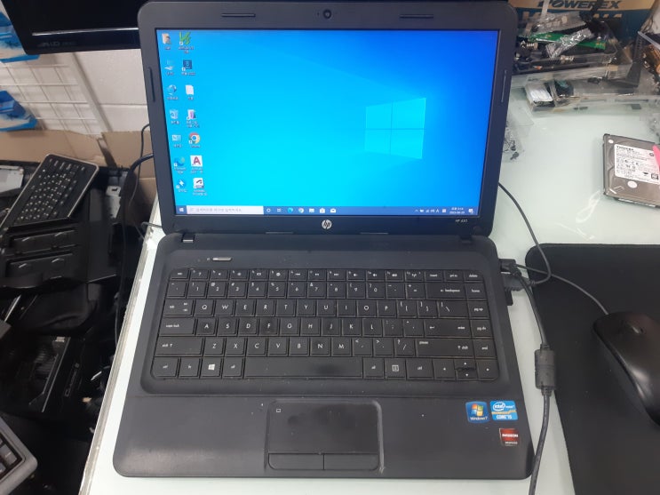  삼산동 노트북수리 업그레이드 HP 450 메모리 8기가 추가 하드디스크 SSD 교체