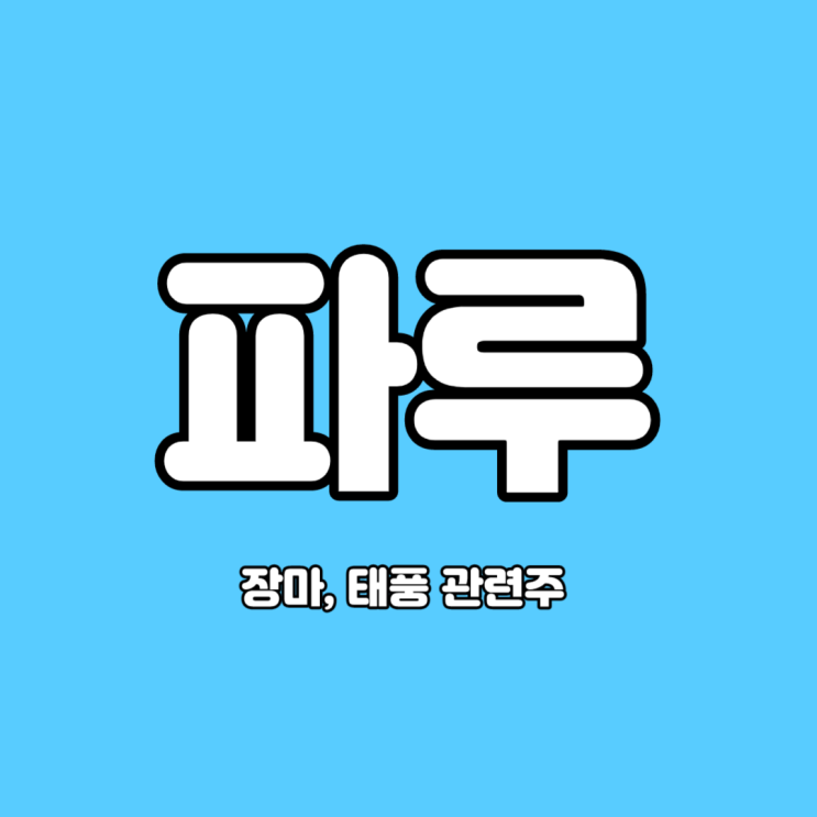  연속되는 집중 호우에 장마,태풍 관련주 파루 급등세