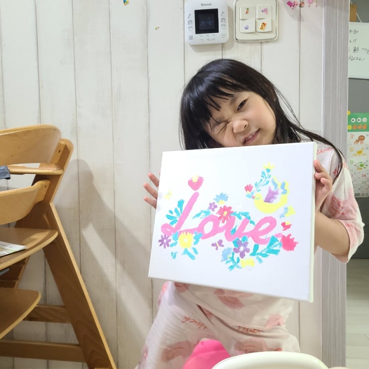  (6세 놀이) 다이소 아크릴 페인팅 세트로 작품완성하기