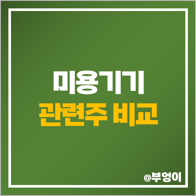 미용기기 피부미용 관련주 비교 : 이루다 하이로닉 원텍 주식 시가총액 배당금 순위 미용기기 피부미용 관련주 비교 : 이루다 하이로닉 원텍 주식 시가총액 배당금 순위