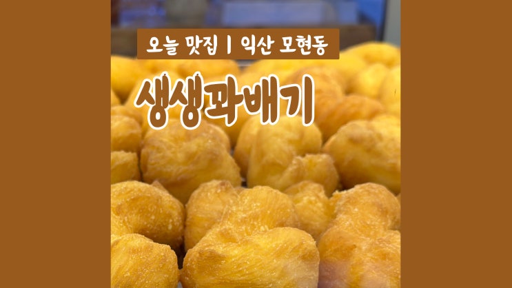 생생꽈배기 익산본점 가족들을 위한 익산간식 맛집