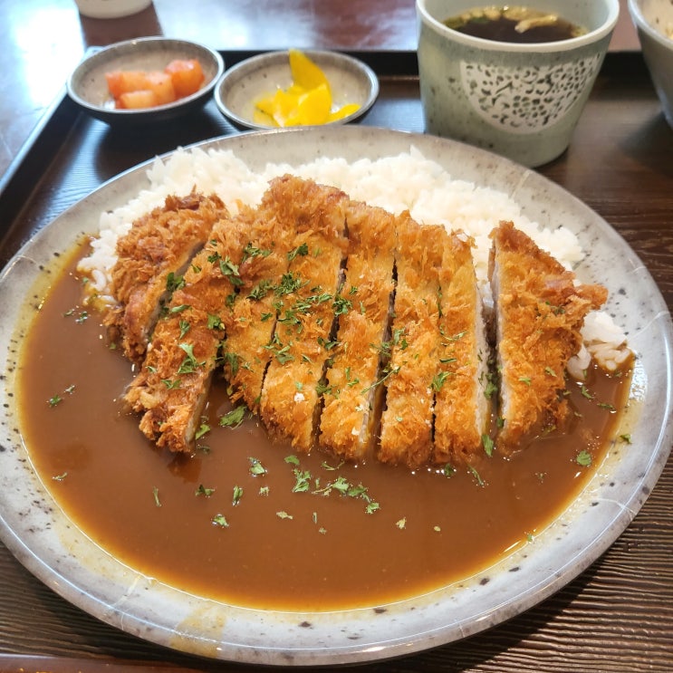 안양 아이에스비즈타워 맛집 유미카츠 카츠카레 내돈내산