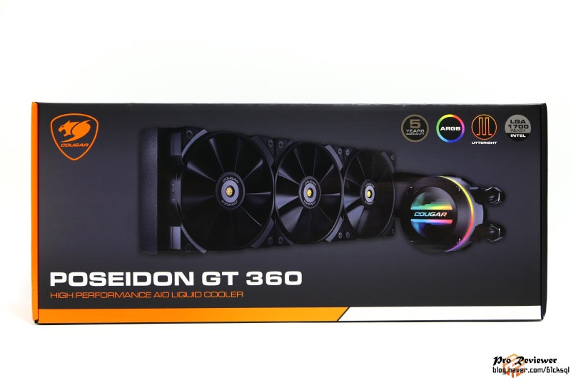 Water Cooler Cougar Poseidon GT 360, ARGB