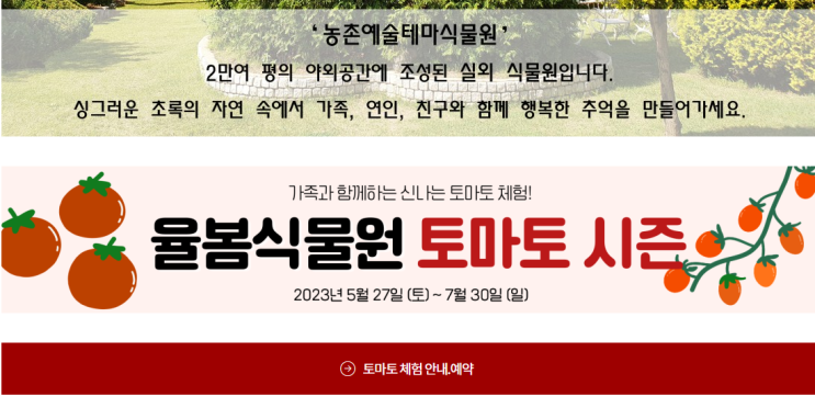  7월 아이와 가볼만한곳 율봄식물원 토마토시즌