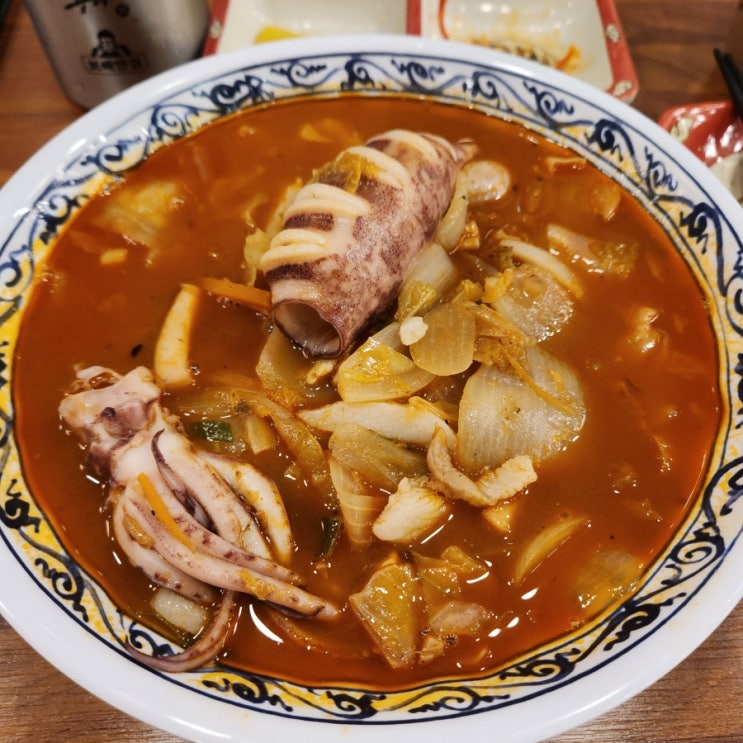 노원 짬뽕 맛집 <b>보배</b>반점에서 노원역 혼밥으로 통오징어짬뽕... 