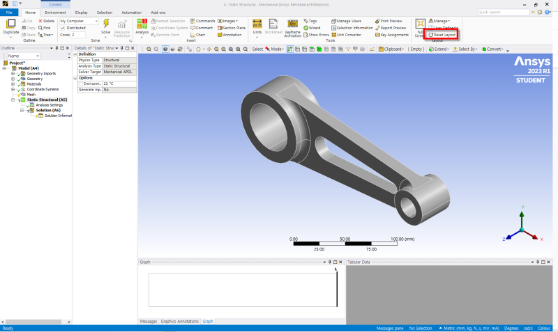 ANSYS 2023 R2 화면 레이아웃 설정하는 방법 : 네이버 블로그