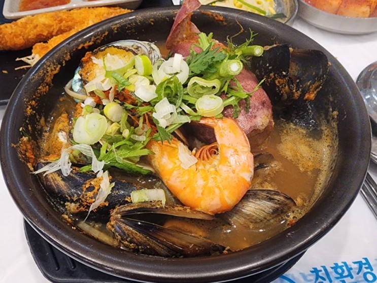 부천아트센터 맛집 푸짐한 전복 해물이 맛있는 통영식당 부천중동본점