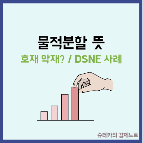  물적분할 뜻 주가에 미치는 영향 DSEN 대산포크 사례