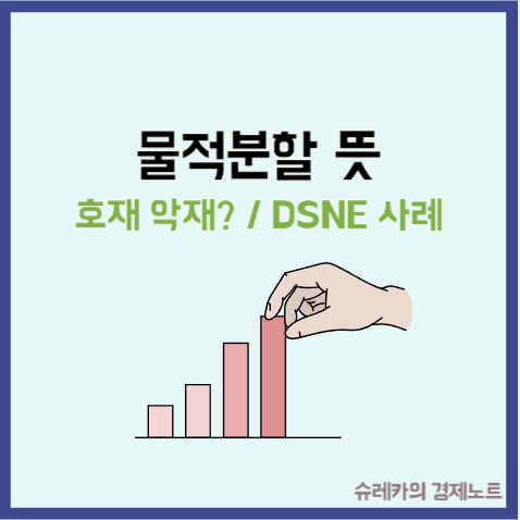 물적분할 뜻 주가에 미치는 영향 DSEN 대산포크 사례