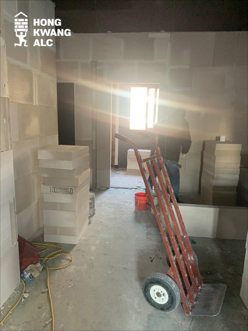 ALC블록에 대한 이해, alc주택 시공시 문제점, 홍광ALC 소개 / 동탄 앳더코인 노래연습장 방음업 ALC블록시공 현장 : 네이버  블로그