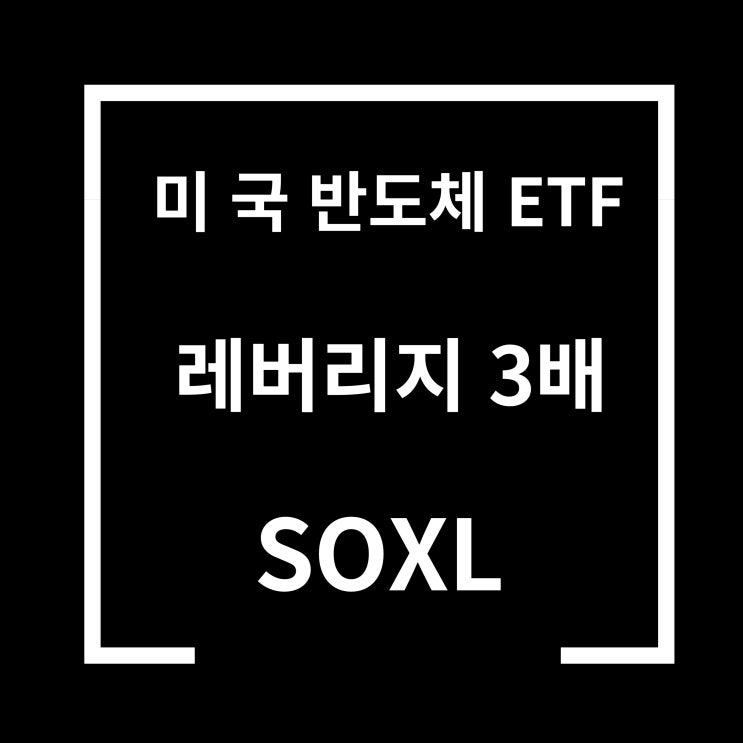 SOXL 미국주식 반도체 3배 레버리지 ETF 정보