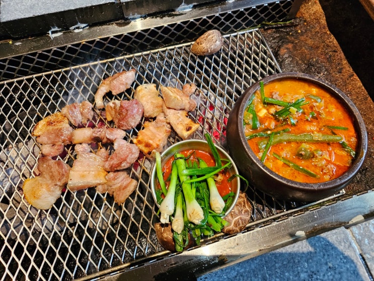  서울 마곡지구 발산역 근처 삼겹살 맛집 산청숯불가든고기집 예약 성공 후기