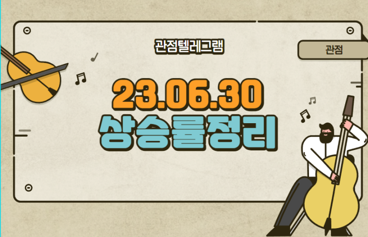 06.30 상승률정리 ( 06.30 상승률정리 (