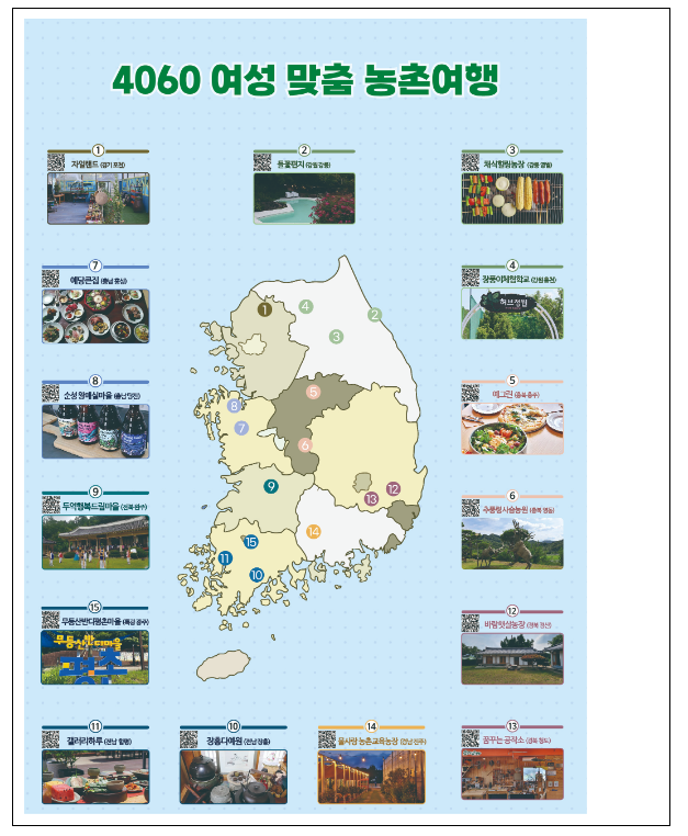 느긋하고 마음 편한 여행, 농촌에서 즐겨요 느긋하고 마음 편한 여행, 농촌에서 즐겨요