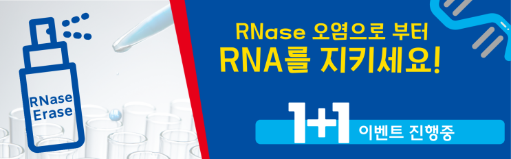RNase로 부터 소중한 RNA를 지키세요 : RNase Erase 1+1 이벤트