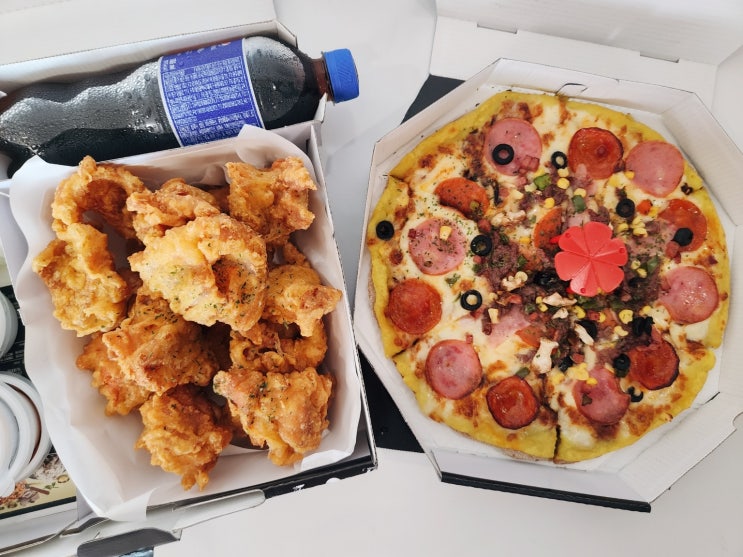  평택 서정동 맛집 피치랑, 피자 치킨 배달 양 많고 가성비 좋은 식당 추천 후기