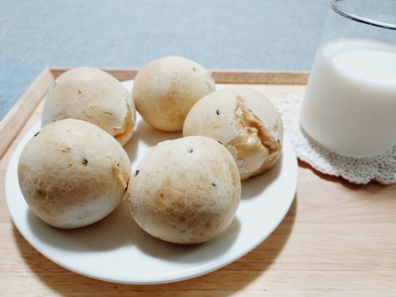 버터깨찰빵 생지로 간편하게 초간단 베이킹