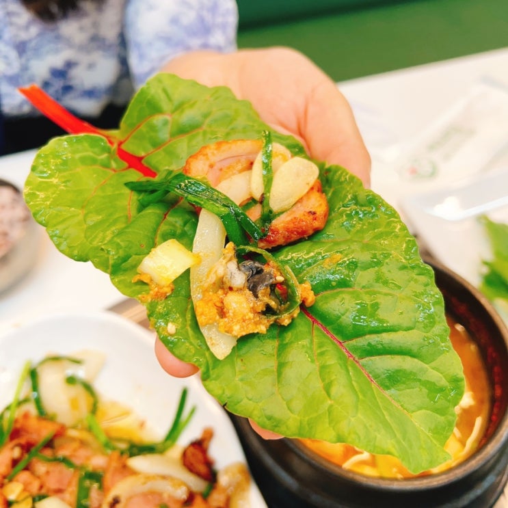  평촌역 쌈밥 맛집 채소미담 후기 : 유기농 쌈이 무한 리필이네?
