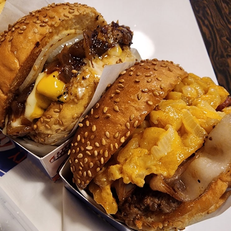  범어동맛집 오일리버거범어점 신상메뉴 맥앤치즈버거 아주굳!!