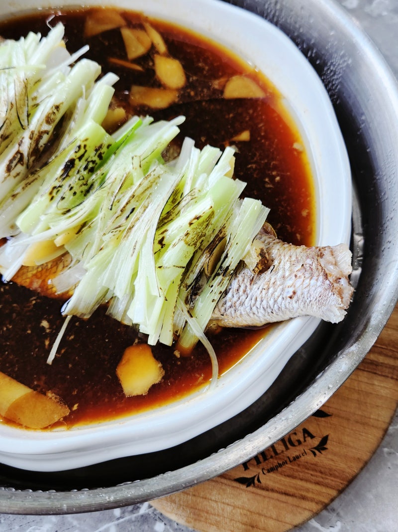 편스토랑 차예련 돌돔술찜 레시피 참돔찜 만들기 생선찜 양념 간장소스 생선 손질 비늘 비린내 제거 손님초대음식 : 네이버 블로그