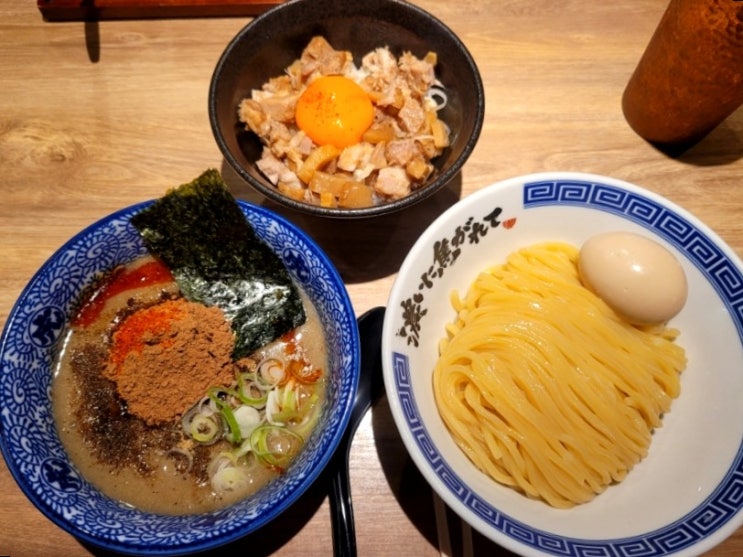  후쿠오카 현지맛집 [멘야카네토라] 일본라멘 츠케멘 차슈덮밥 내돈내산후기