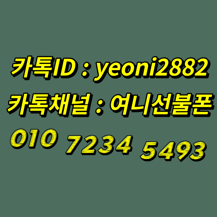  시흥선불폰 온라인개통 쉽고 간단하게.