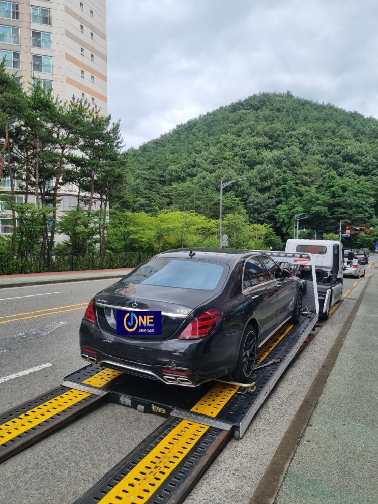  벤츠 S63AMG [제이원캐리어] 창원-인천 탁송입니다.