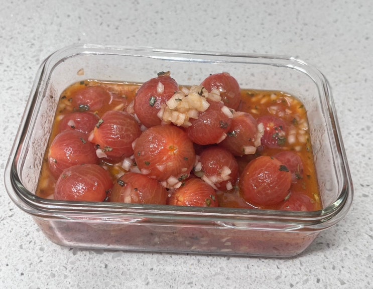  [처음 하는 야매 요리] 방울 토마토 마리네이드 (토마토 절임) 
