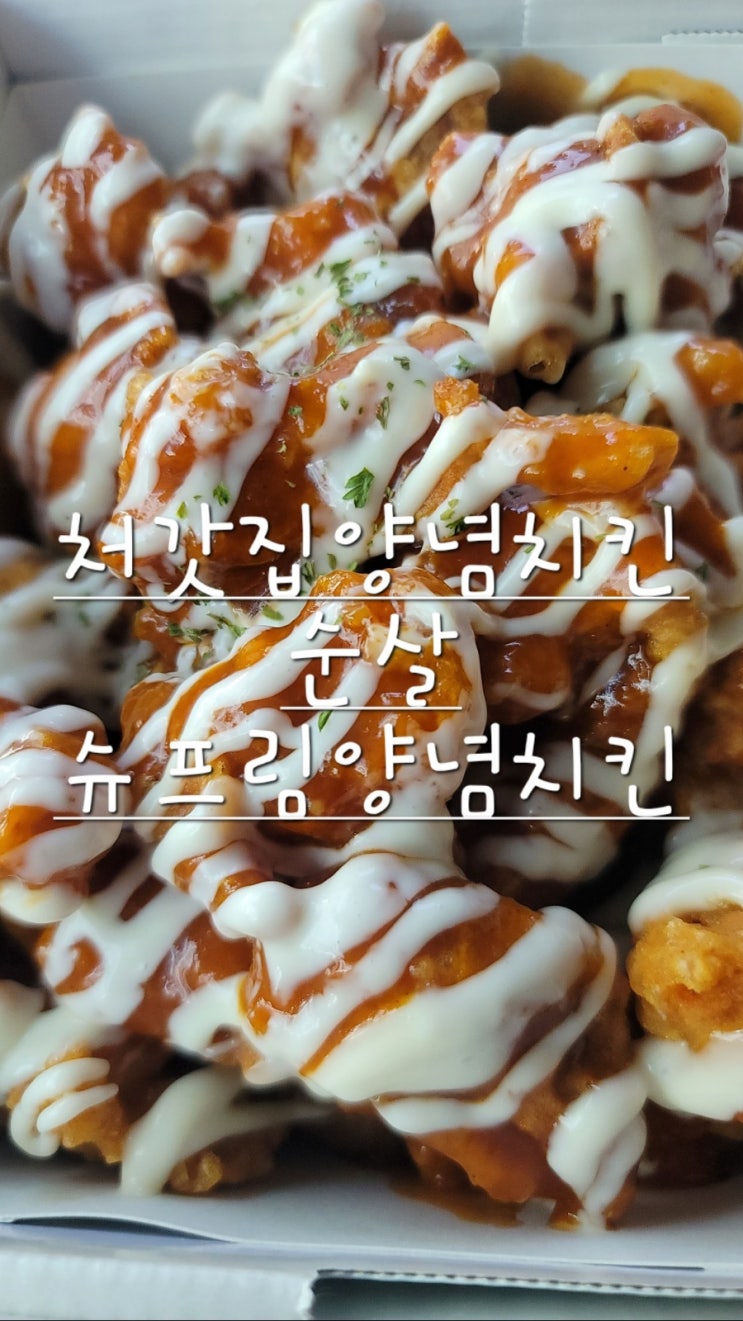  처갓집양념치킨 순살 슈프림양념치킨 포장 22000원