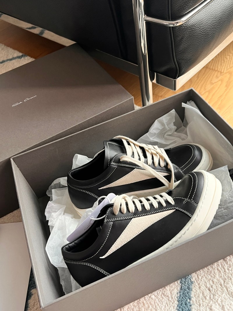 릭오웬스 러너 릭디다스 레더 스니커즈 255 | 후루츠패밀리, image size:800x1067