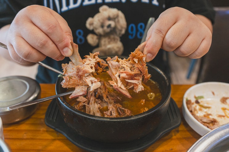 하남놀이방있는 식당 천현동 뼈해장국집 '금강산감자탕' 방문기