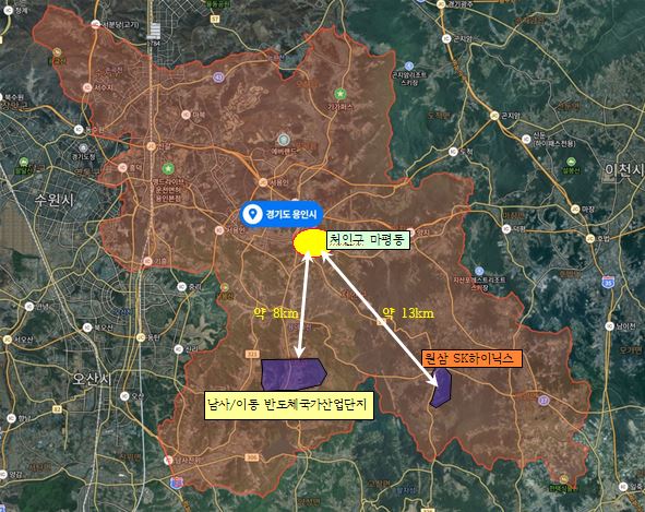 용인시 반도체 클러스터 국가산업단지와 처인구 마평동의 미래는?
