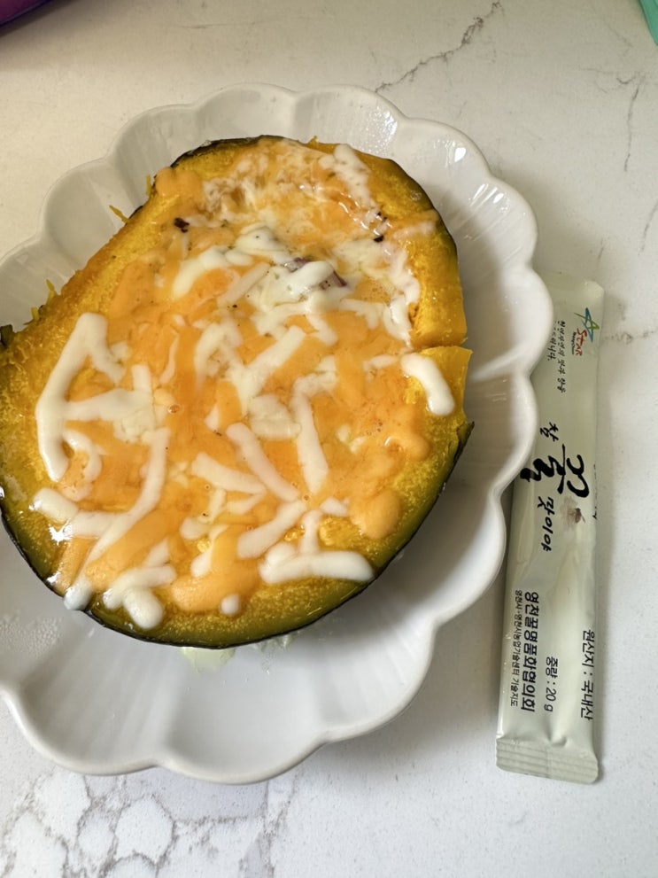  너무 맛있으면서 살빠지는 치즈단호박 레시피/ 유지어터 간식 / 5분만에 만드는 유지어터 간식 / 5분 쿠킹
