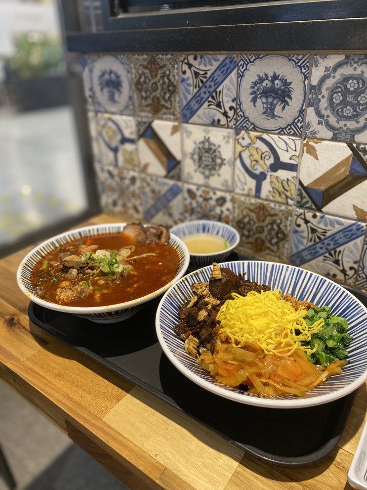 서초맛집 제레미20(Jeremie20) 추천 메뉴, 모둠 우육탕미엔 & 홍소육덮밥