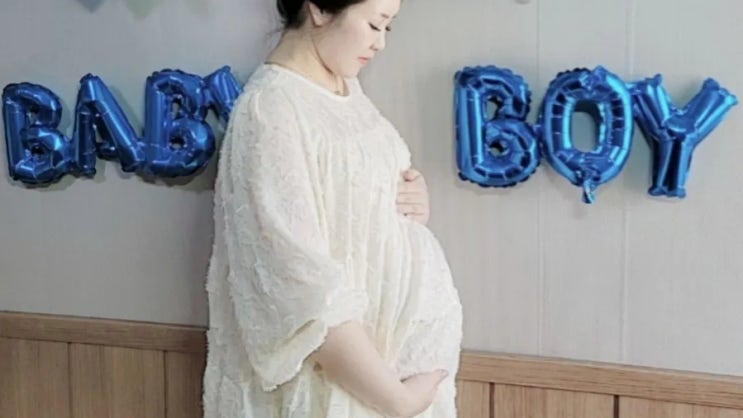  냄새덧 심한 임산부라면 만삭 사진은 셀프로.