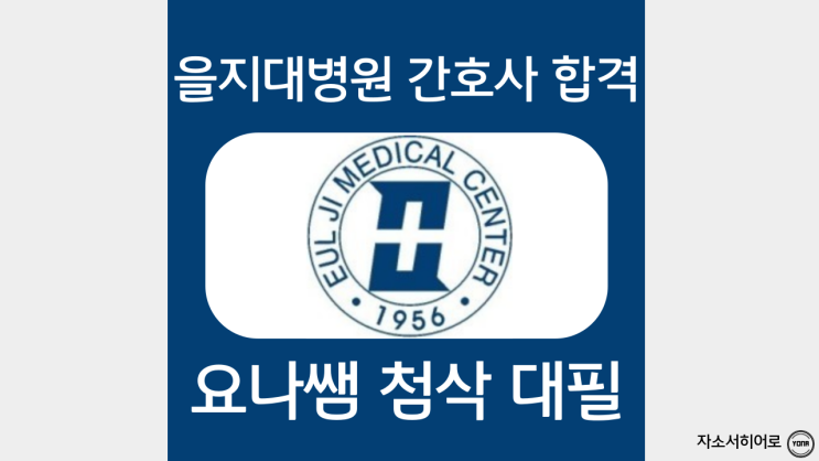대전을지대학교병원 간호사 채용, 자소서 항목 및 작성 방법