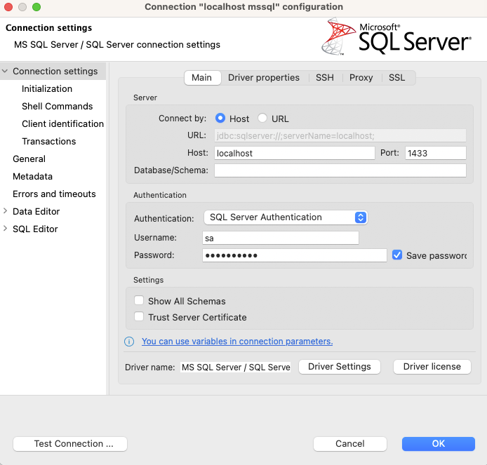  Mac M1 MS SQL install