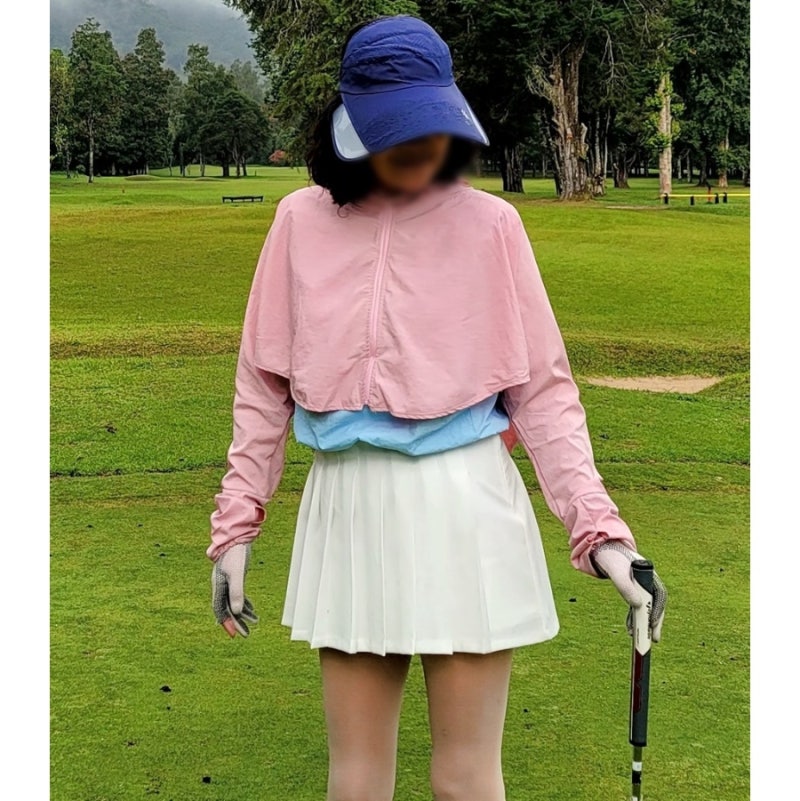 여성골프우비 여자골프비옷 골프판초의