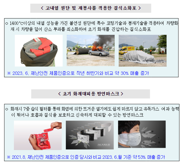 국민안전 증진을 위한 우수 재난안전제품 발굴 국민안전 증진을 위한 우수 재난안전제품 발굴