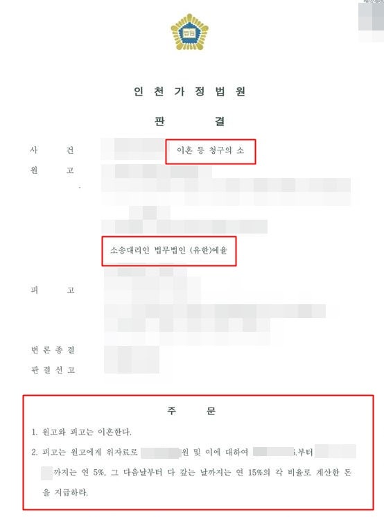 인천청라이혼소송변호사 처음부터 제대로 진행해야
