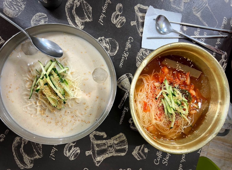  익산 신동 시원한 콩국수 맛집은? 비빔도 별미, 명동국수원광대점