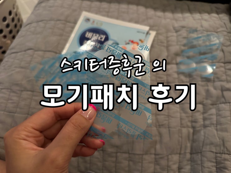  스키터증후군의 모기패치 버물리 플라스타 후기