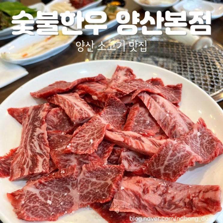 양산 소고기 맛집 숯불한우 양산본점 식육식당 고기집 추천