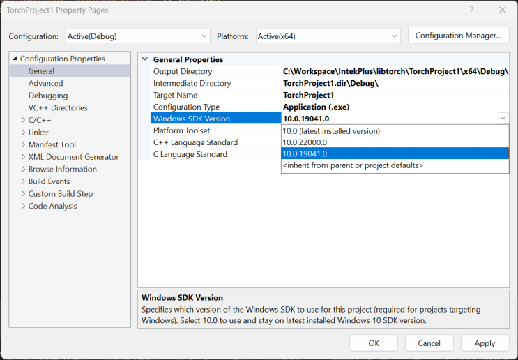 error MSB8036: The Windows SDK version 10.0.18362.0 was not found