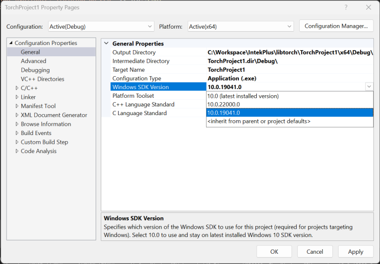  error MSB8036: The Windows SDK version 10.0.18362.0 was not found
