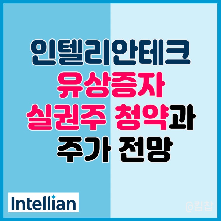  인텔리안테크 유상증자 실권주 일반 청약과 주가 전망