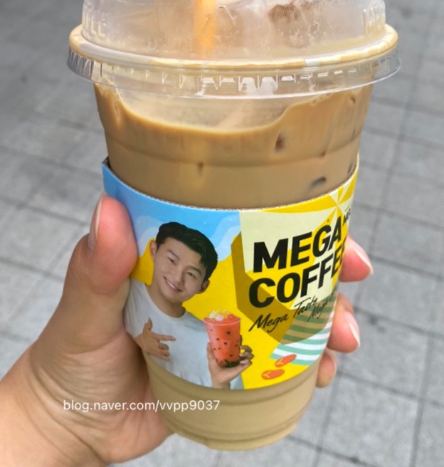  메가커피 카페라떼 스테비아 추가 후기! 과연 맛과 칼로리는?!ㅜㅜ 다이어트 메가커피 메뉴~