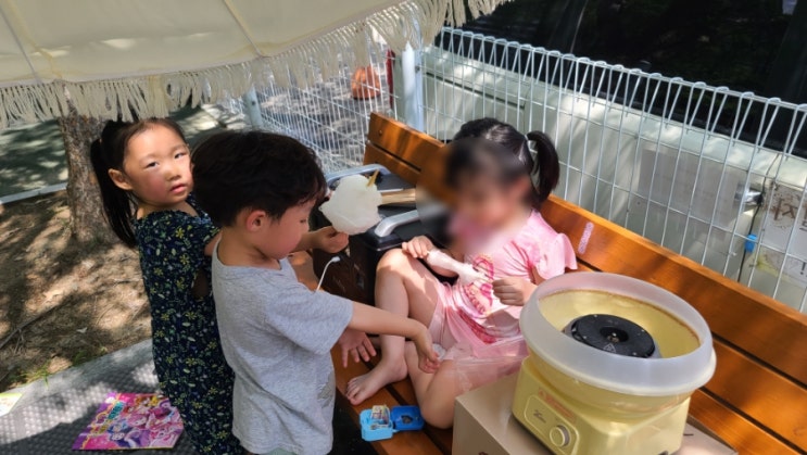 솜사탕 메이커 퍼플래빗 가정용 솜사탕기계 가정보육 집콕놀이 어린이 간식 만들기