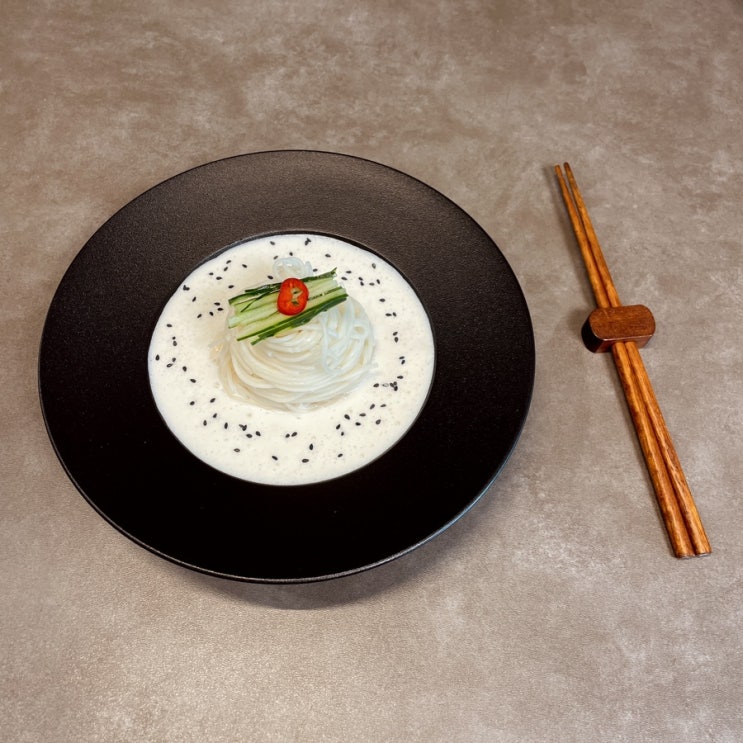  콩국수 만들기 두부 두유 콩국수 만드는법