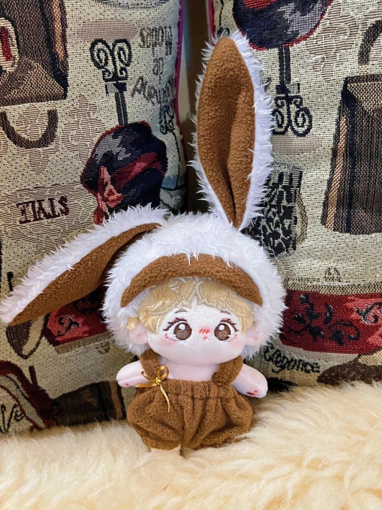  10cm 복슬복슬 토끼 세트 인형옷 아이돌인형옷
